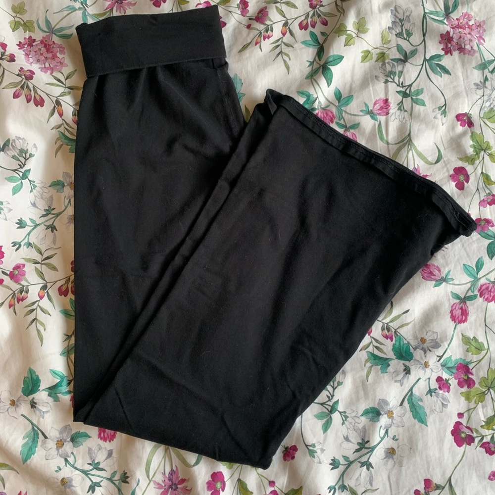Fold over Waist Flare Leggings